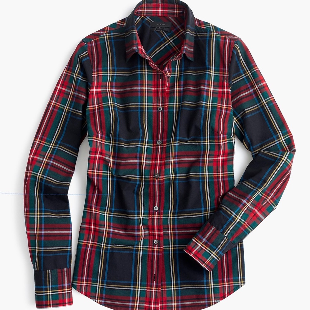 J Crew. Plaid Button Up